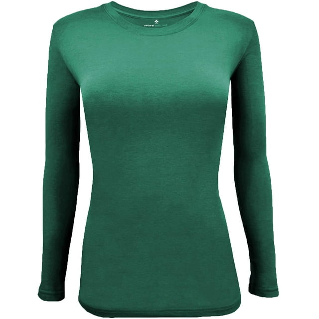 Women's Under Scrub Tee Crew Neck Long Sleeve T-Shirt