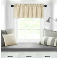 thumbnail image 3 of Kate Aurora Coastal Hamptons Living 3 Piece Textured Sheer Kitchen Curtain Tier & Valance Set - Assorted Colors & Sizes, 3 of 4