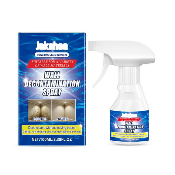 Wall Decontamination Spray,Bathroom Descaler,Bathroom Cleaner,Bathroom Descaler Stubborn Stains Cleaner,Bathroom Descaler Cleaner (3.38oz)