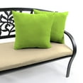 thumbnail image 6 of Jordan Manufacturing 16" x 16" Greenery Lime Green Solid Square Outdoor Throw Pillow (2 Pack), 6 of 9
