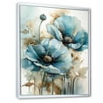 thumbnail image 2 of Designart "Poppy'S Luminous Memory" Poppy Floater Framed Canvas Art Print, 2 of 5