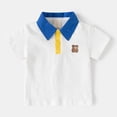 thumbnail image 2 of Wxirdiow Boys Clothing Toddler Baby Girls Boys Classic Polo Shirt Kids Short Sleeve Golf Polo Moisture Wicking Dress Shirt Plain Tees Tops White Size,8-10 Years, 2 of 9