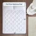 thumbnail image 5 of Sleep Philosophy Full Size Quilted Fitted Mattress Pad Cover, Waterproof Mattress Topper with Deep Pocket, Extra Thick Bed Mattress Protector, Down Alternative Mattress Cover, Machine Washable, 5 of 12