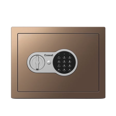 Coseat Safe deposit boxes, Digital Safe Compact Steel Money Security Box with Keypad - Deposit Cash Easily