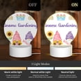 thumbnail image 3 of Naloa Watercolor Gnome Garden Acrylic LED Night Light Custom LED Lights Personalized Nightlight Customized Gifts for Family Couples Friends, 3 of 9
