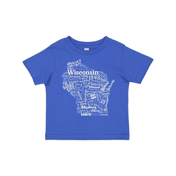 Inktastic Wisconsin State Word Salad Boys or Girls Toddler T-Shirt