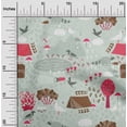 thumbnail image 2 of oneOone Cotton Poplin Dusty Green Fabric Kids Diy Clothing Quilting Fabric Print Fabric By Yard 56 Inch Wide, 2 of 4