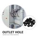 thumbnail image 3 of unbranded 20Ud Sello De Silicona Negro Con Anillo Para Organizador De Cables Y Protección Contra Cortocircuitos, 3 of 7