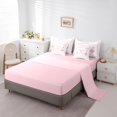 thumbnail image 5 of Manfei Merry Christmas Bedding Comforter Set 7-Piece for Kids, Xmas Sled Full Bedding Set, White Pink Candy Canes Breathable Home Decor, 5 of 8