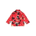 thumbnail image 1 of xiaxaixu Veste Garçon Boutonnée Col Fermé Chemise Imprimée Dessin Animé Noël, 1 of 8