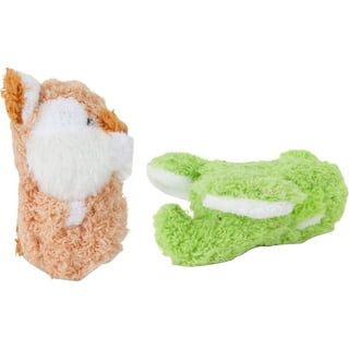 (2 Pack) Aspen PetMate Booda Soft Bite Plush Carrot Squeaking Dog Toy Medium