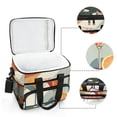 thumbnail image 6 of FORMRS Insulated Cooler Bag 24 Cans Capacity Soft Leakproof Lunch Box with Side Pockets, Mid Century Orange Juice, 6 of 7