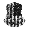 thumbnail image 2 of Only Moment Black Clothing Neck Gaiter Mask Flag Neck Gaiter Polyester,Spandex with Neck Coverage UPF 50+ Face Shield Breathable Design for Summer Outdoor Activities One Size, 2 of 6