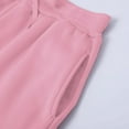 thumbnail image 6 of MSJUHEG Mens Shorts Hoodies For Men Mens Fashion Casual Color Matching Two Piece Hooded Pocket Lace Up Pullover Sweater Pants Set Lounge Sets For Women Pink S, 6 of 8