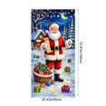 thumbnail image 3 of Funda de puerta navideña de 35x72 pulgadas - Cortina navideña para Santa Claus para decoración de puertas y paredes, tela de poliéster, fácil de instalar, 3 of 6