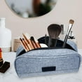 thumbnail image 1 of Neceser personal para hombres y mujeres con cremallera, bolsa de maquillaje, tela Oxford, estuche para cepillo de eléctrico, bolsa Macarena titular de cepillo de dientes de viaje, 1 of 8