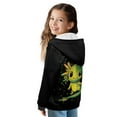 thumbnail image 2 of FKELYI Green Cartoon Axolotl Print Kids Hoodies with Full Zipper Cosy Sweatshirt Jacket with Pockets Fleece Hooded Top Streetwear for School Home, S, 2 of 6