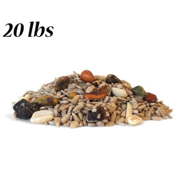 Wild Bird Seed Mix, Shell Free Fruit and Nut, 20 lbs.