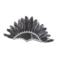 thumbnail image 3 of Diadema de plumas, tocado de Acción de Gracias, disfraz para niños, banda para el cabello, decoración india negro, 3 of 9