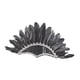 thumbnail image 3 of Tocado de plumas indio, tocado, disfraz, diadema de plumas decorativa, tocado negro, 3 of 9