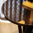 thumbnail image 2 of JTH LUXE Verona 22" Contemporary Glam Round Accent Side Table, Espresso Black Birchwood & Veneer, 2 of 5