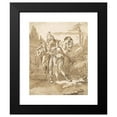 thumbnail image 2 of Giovanni Domenico Tiepolo 15x18 Black Modern Framed Museum Art Print Titled - Rinaldo Persuaded by Ubaldo and Guelfo to Abandon Armida (Mid-18th-Late 18th Century), 2 of 5