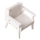 thumbnail image 2 of Sofá miniatura a escala 1:12, muebles para casa de muñecas, mini sofá de cuero sintético, casa de muñecas Blanco Pequeño, 2 of 9