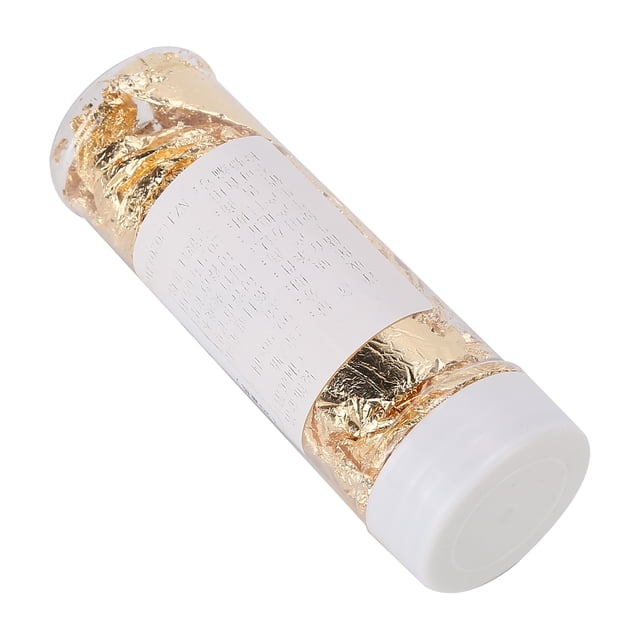 Hoja de oro para alimentos, 2 g de copos de hoja de oro embotellados comestibles optimizados para la excelencia