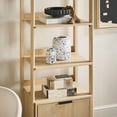 thumbnail image 3 of Walker Edison Transitional Narrow Bookshelf with Drawers, Coastal Oak, 3 of 18