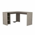 thumbnail image 3 of Panama L-Shaped Desk, Three Shelves, CPU Storage, 3 of 6