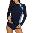 thumbnail image 3 of Women's Printed Rash Vest Long Sleeve UV Swim Shirts Rash, 3 of 6