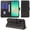 Black, variant on VIESUP for Samsung Galaxy A26 5G Black Wallet Case with Credit Card Holder,PU Leather Magnetic Protective Phone Case