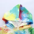 thumbnail image 4 of Baby Boys Girls Gifts Infant Baby Girls Long Sleeve Tie-Dyed Hooded Tops+Pants Scarf Outfits Going Out Outfits for Girls, 4 of 9