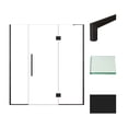 thumbnail image 3 of Transolid EHTF72307610C-T-BS Elizabeth 76" High X 72" Wide Hinged Semi Frameless Shower, 3 of 7