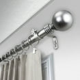 thumbnail image 2 of 1" Dia Adjustable 120"-170" Curtain Rod with Amirah Finials - Satin Nickel,(100-01-995), 2 of 3