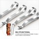 thumbnail image 4 of 6Pcs Pen Clip Type Stainless Steel Skewers Outdoor Reusable Barbecue Skewers, 4 of 4