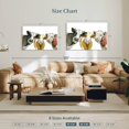 thumbnail image 4 of Elephant Stock Cows Wall Art - Horizontal Canvas Wall Art - Living Room Wall Decor - Animal Canvas - White And Orange Decor - 45" x 30", 4 of 8