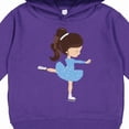 thumbnail image 3 of Inktastic Figure Skating, Ice Skating Girl, Brown Hair Toddler Hoodie, 3 of 4