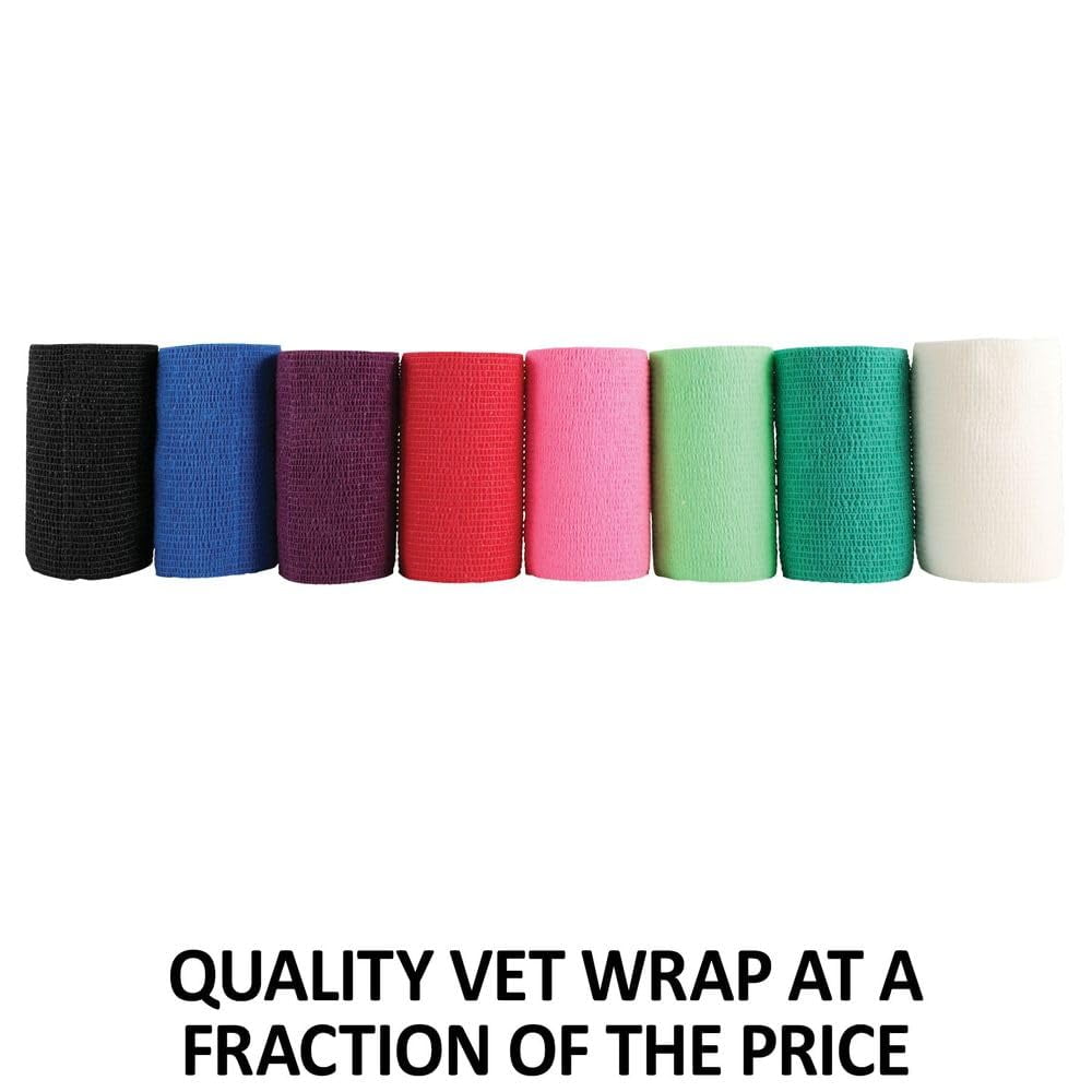 Dura-Tech Vet Flex Bandage First Aid Wrap | Pack of 18 Rolls | Color Green