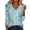 Cyan, variant on 3/4 Length Sleeve Boho Floral Blouses for Women Casual Dressy V Neck Vintage Graphic Tees Loose Fit Lightweight Spring Tops 2026 Light Blue XL