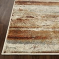 thumbnail image 3 of Superior Taia Striped Damask Indoor Area Rug, 8' x 10', Cream/ Rust, 3 of 7