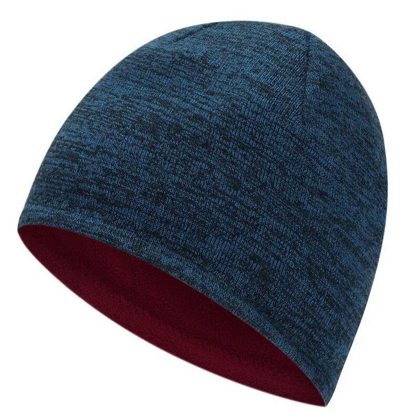 Gorro de esquí cálido para hombre y mujer, gorro de punto grueso de doble cara, a la moda, para exteriores, Otoño e Invierno