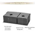 thumbnail image 6 of Logmey 32"Lx20"W Double Bowl Farmhouse Kitchen Sink  Stainless Steel Sink with Strainer, 6 of 9