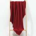 thumbnail image 5 of Manta CREVENT Farmhouse Knit 127 x 152 cm, suave y acogedora, color rojo, 5 of 5