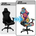 thumbnail image 5 of Xixirimido Gaming Chair Covers Slipcovers, 4-Piece Stretchable Elastic Computer Reclining Gaming Chair Seat Cover with Armrest Covers, Bohemian Mandala Flower, 5 of 8