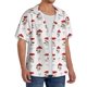 thumbnail image 2 of Balery Different Mushrooms Camisa Casual de Manga Corta con Botones para Hombre, Texturizada, Estilo Cubano, para Playa, Verano-Medium, 2 of 5