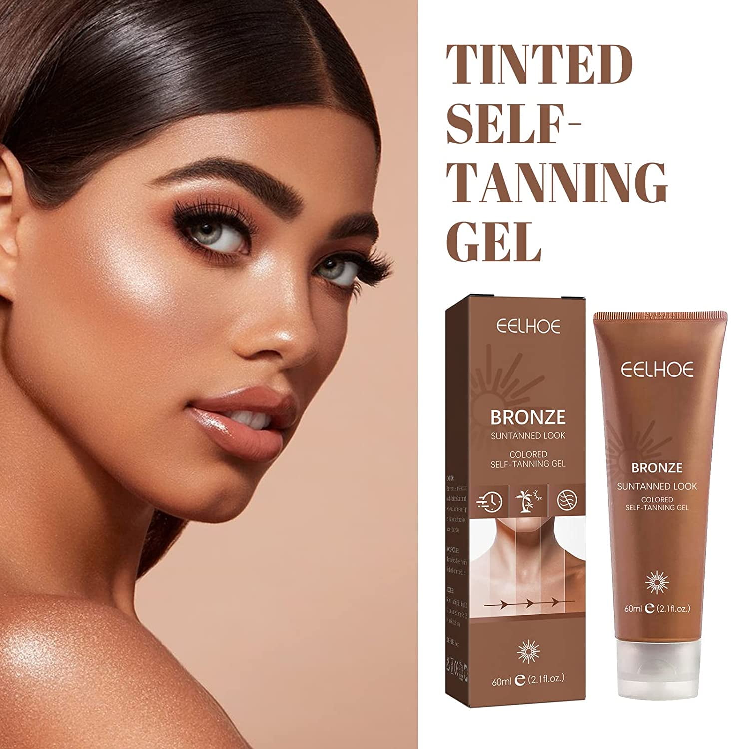 Self Sunless Tanner for NaturalLooking Fake TanSelf Tanning Lotion for Flawless