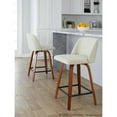 thumbnail image 5 of LumiSource Beige Toriano 24" Fixed-Height Counter Stool - Set of 2, 5 of 11