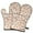 White Christmas Gingerbread, variant on Cute Oven Mitts,White Christmas Gingerbread Man Pattern Oven Mitt 2-Pack Set,Kitchen Gloves for Oven,Heat Resistant Oven Mitts 7.7"x12"