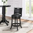 thumbnail image 3 of Boraam Augusta Counter Height Swivel Counter Stool in Black, 3 of 9
